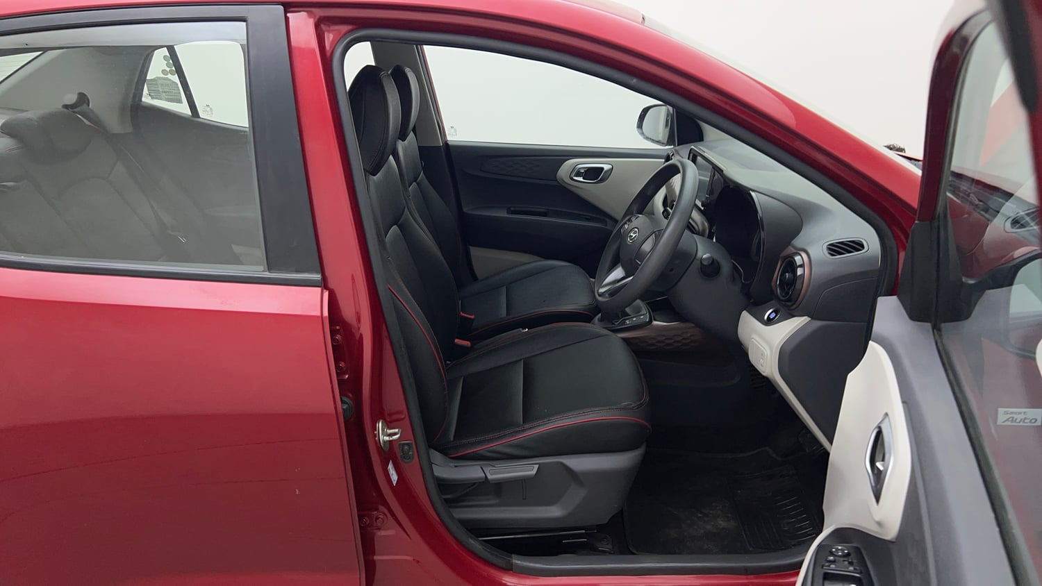 Used 2022 Hyundai Aura SX Plus 1.2 AMT Petrol Petrol Automatic interior RIGHT SIDE FRONT DOOR CABIN VIEW