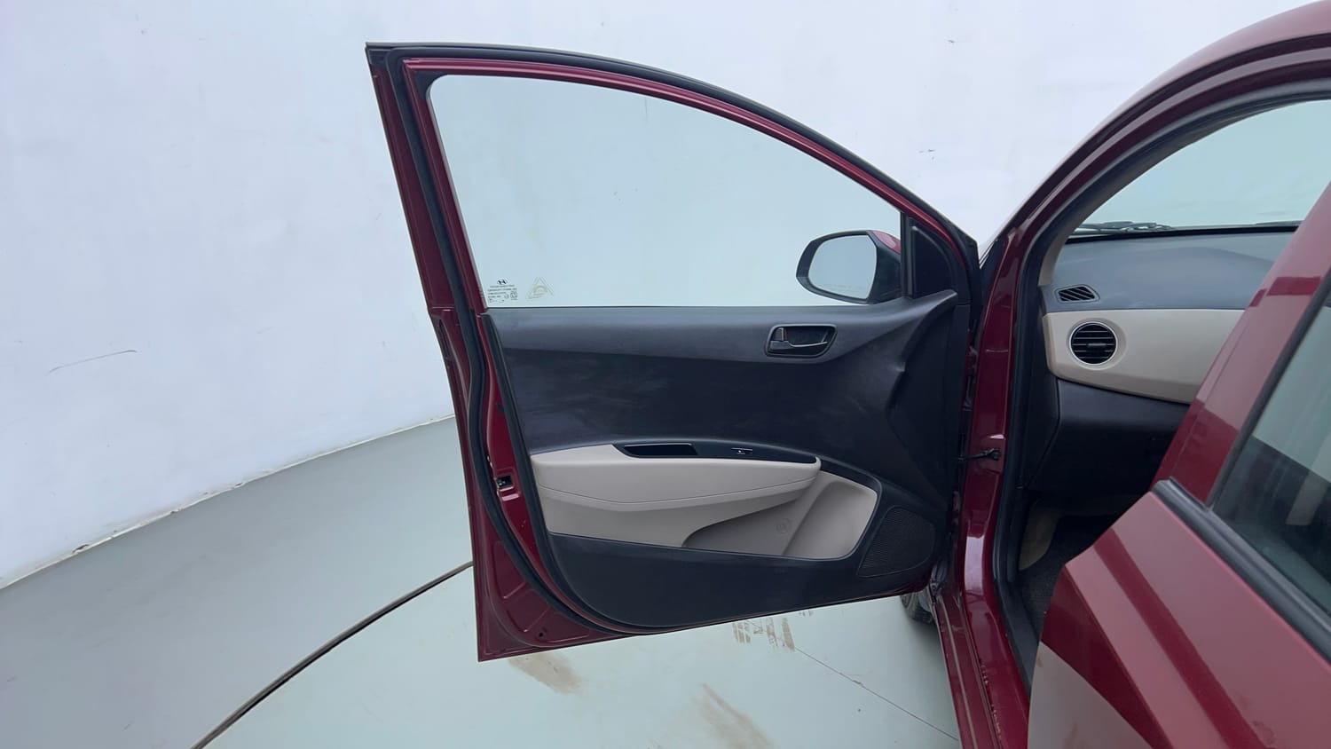 Used 2014 Hyundai Grand i10 Magna 1.2 Kappa VTVT Petrol Manual interior LEFT FRONT DOOR OPEN VIEW