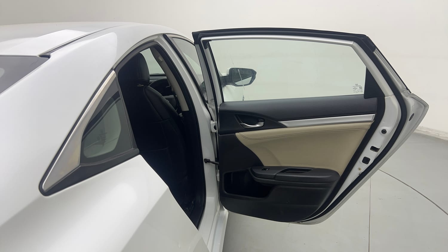 Used 2019 Honda Civic VX CVT Petrol Petrol Automatic interior RIGHT REAR DOOR OPEN VIEW