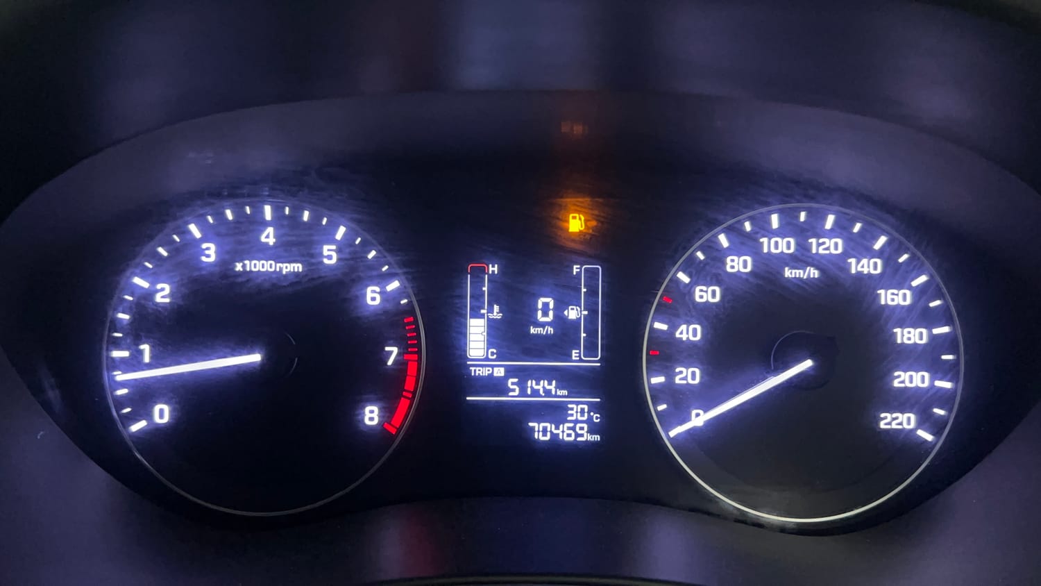Used 2016 Hyundai Elite i20 Sportz 1.2 Petrol Manual interior CLUSTERMETER VIEW
