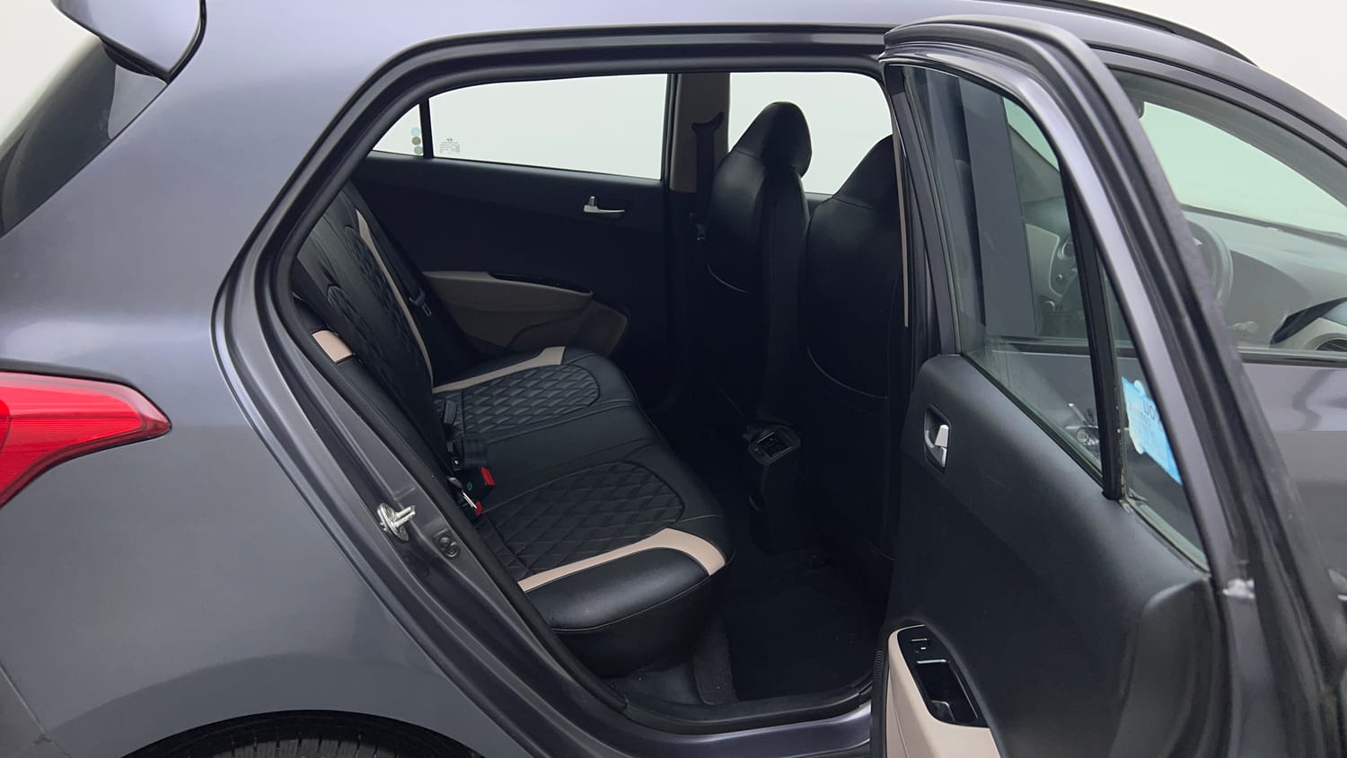 Used 2019 Hyundai Grand i10 Sportz 1.2 Kappa VTVT Petrol Manual interior RIGHT SIDE REAR DOOR CABIN VIEW