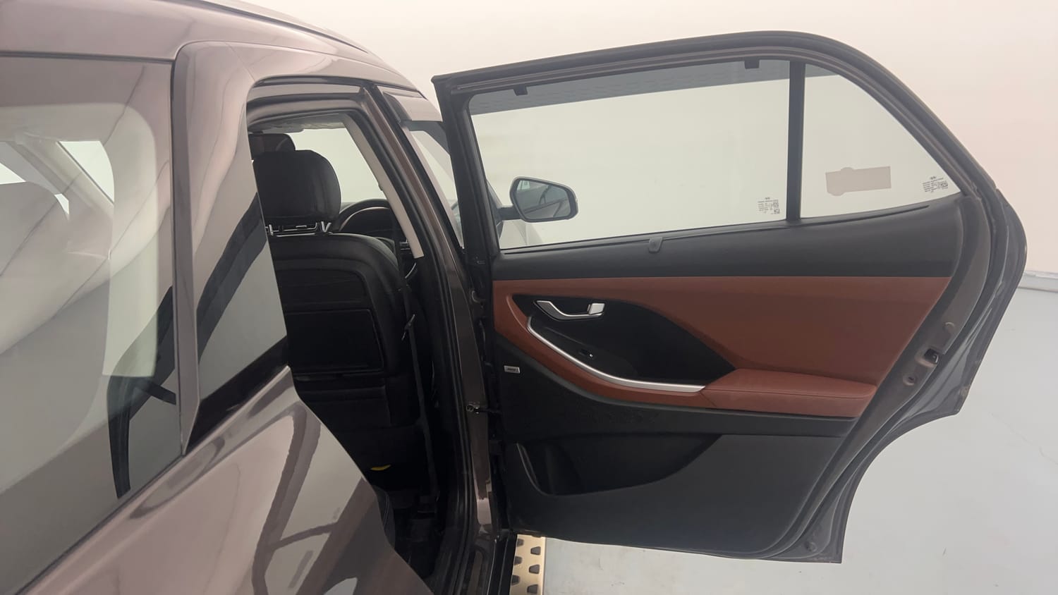 Used 2022 Hyundai Alcazar Signature (O) 7 Seater 1.5 Diesel AT Diesel Automatic interior RIGHT REAR DOOR OPEN VIEW