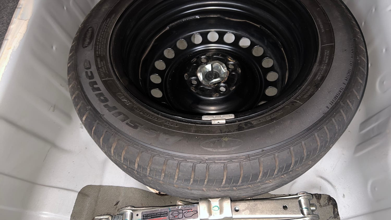 Used 2023 Honda City ZX Petrol CVT Petrol Automatic tyres SPARE TYRE VIEW