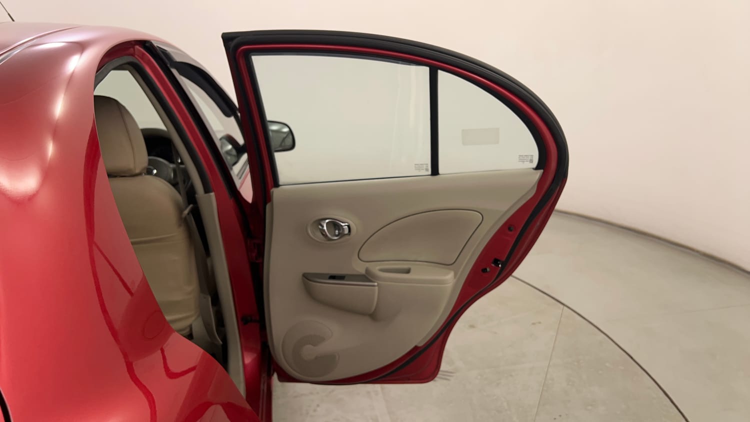 Used 2015 Nissan Micra XV CVT Petrol Automatic interior RIGHT REAR DOOR OPEN VIEW