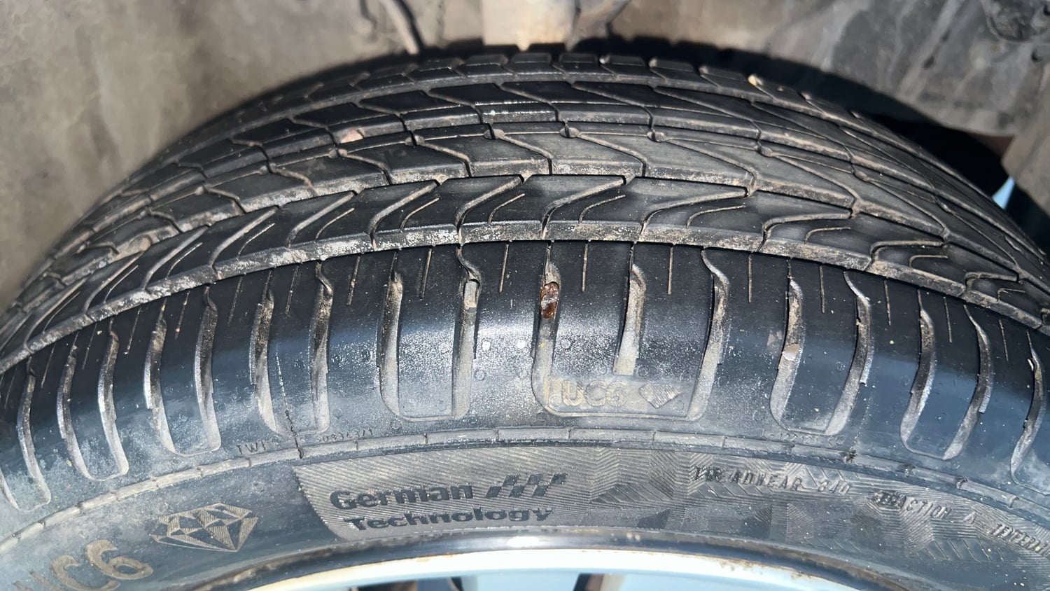Used 2019 Honda Amaze 1.2 S MT Petrol Petrol Manual tyres RIGHT FRONT TYRE TREAD VIEW