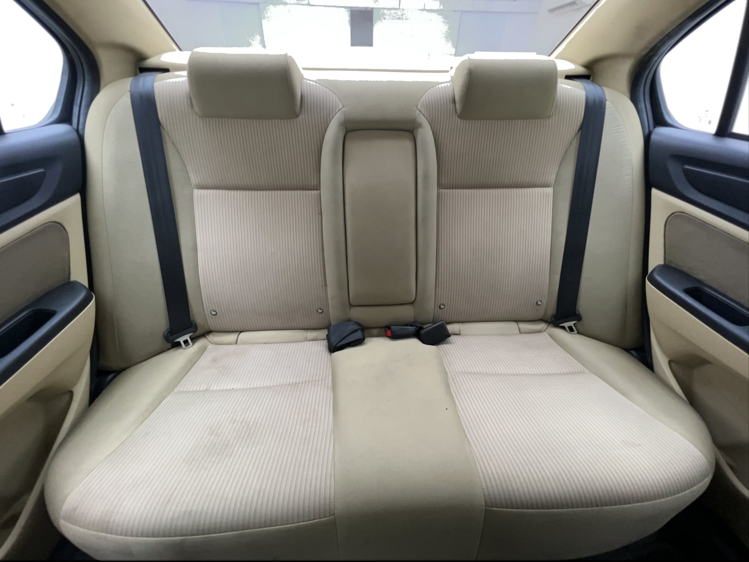 Used 2019 Honda Amaze 1.2 S MT Petrol Petrol Manual interior REAR SEAT CONDITION VIEW