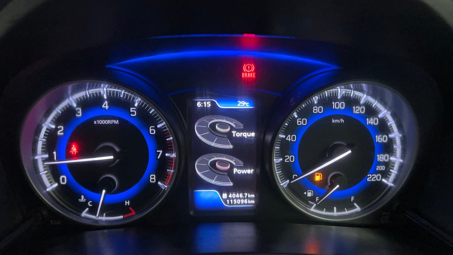 Used 2017 Maruti Suzuki Baleno Zeta 1.2 Petrol Manual interior CLUSTERMETER VIEW