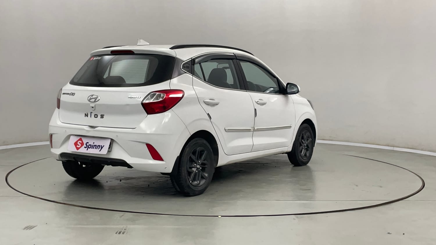 Used 2020 Hyundai Grand i10 Nios Sportz 1.2 Kappa VTVT Petrol Manual exterior RIGHT REAR CORNER VIEW