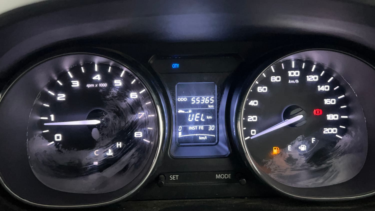 Used 2018 Tata Tiago Revotron XZ Petrol Manual interior CLUSTERMETER VIEW