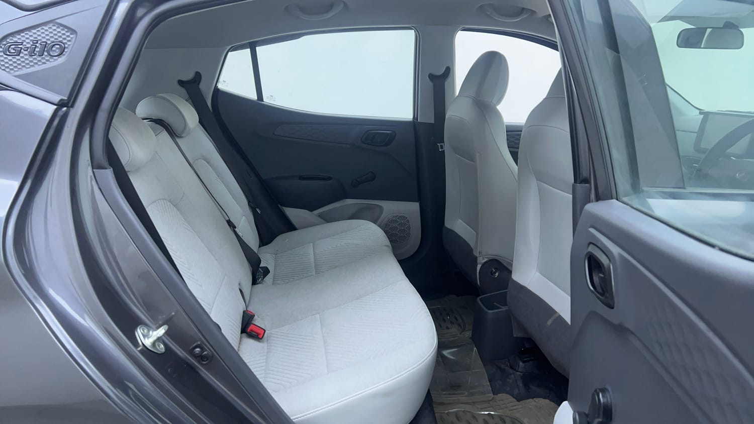 Used 2023 Hyundai Grand i10 Nios Era 1.2 Kappa VTVT Petrol Manual interior RIGHT SIDE REAR DOOR CABIN VIEW