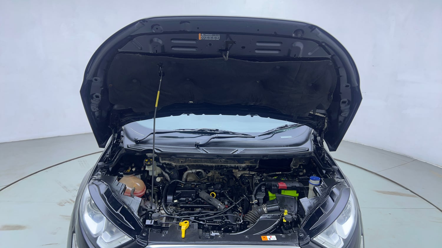 Used 2019 Ford EcoSport Titanium + 1.5L Ti-VCT AT Petrol Automatic engine ENGINE & BONNET OPEN FRONT VIEW