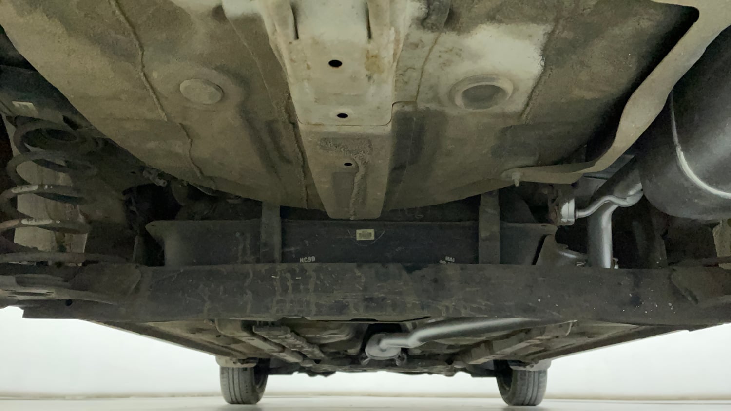 Used 2018 Hyundai Grand i10 Magna 1.2 Kappa VTVT Petrol Manual extra REAR UNDERBODY VIEW (TAKEN FROM REAR)