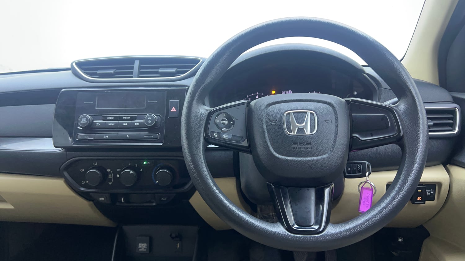 Used 2019 Honda Amaze 1.2 S MT Petrol Petrol Manual interior STEERING VIEW