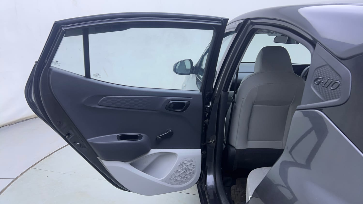 Used 2023 Hyundai Grand i10 Nios Era 1.2 Kappa VTVT Petrol Manual interior LEFT REAR DOOR OPEN VIEW