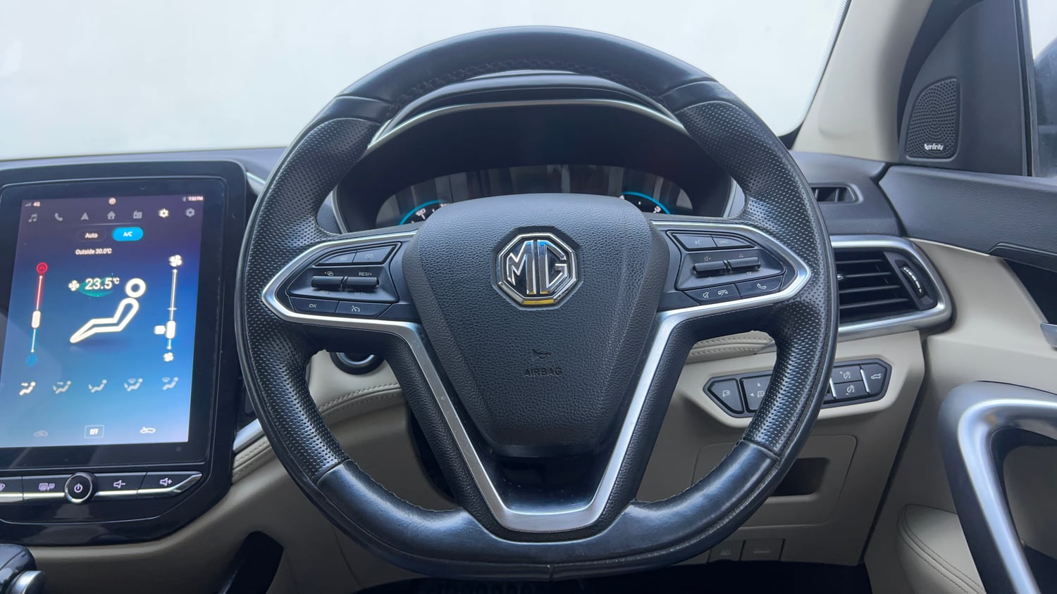Used 2021 MG Motors Hector Sharp 1.5 Petrol Turbo DCT Petrol Automatic interior STEERING VIEW