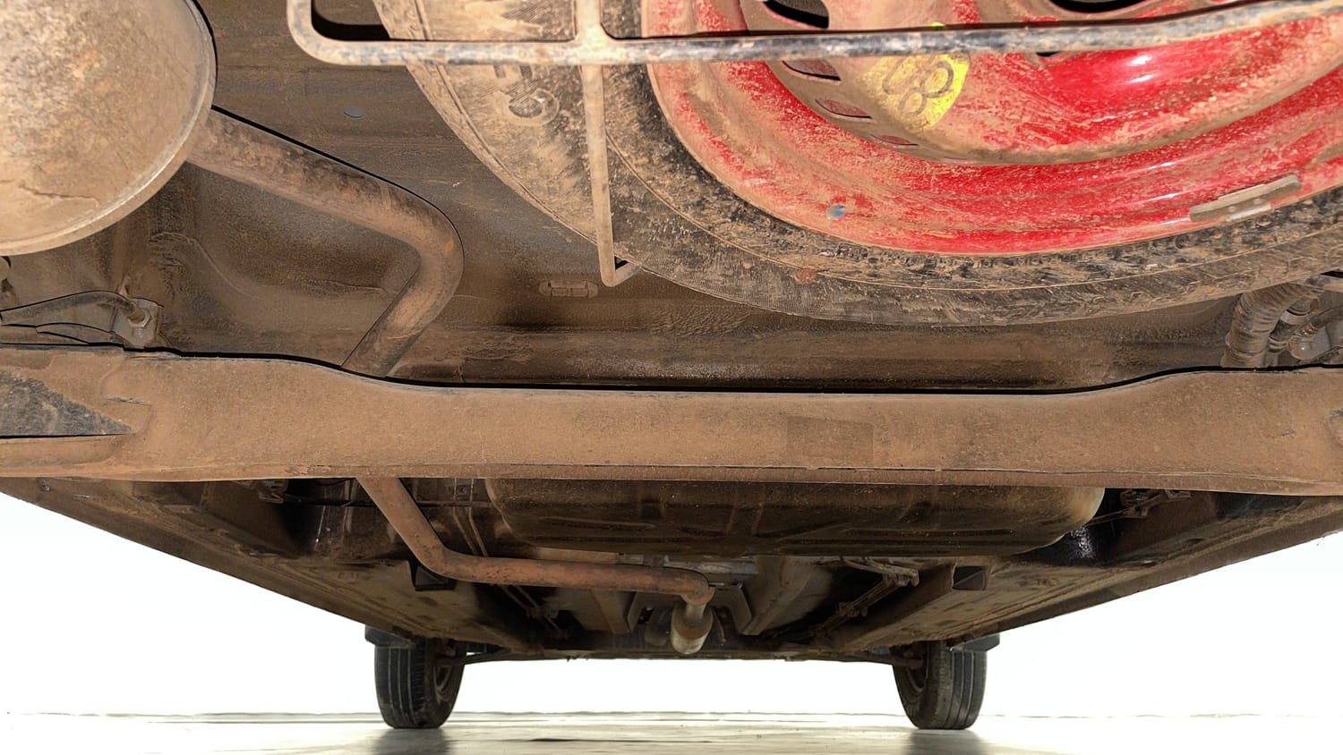 Used 2024 Renault Triber RXT Petrol Manual extra REAR UNDERBODY VIEW (TAKEN FROM REAR)