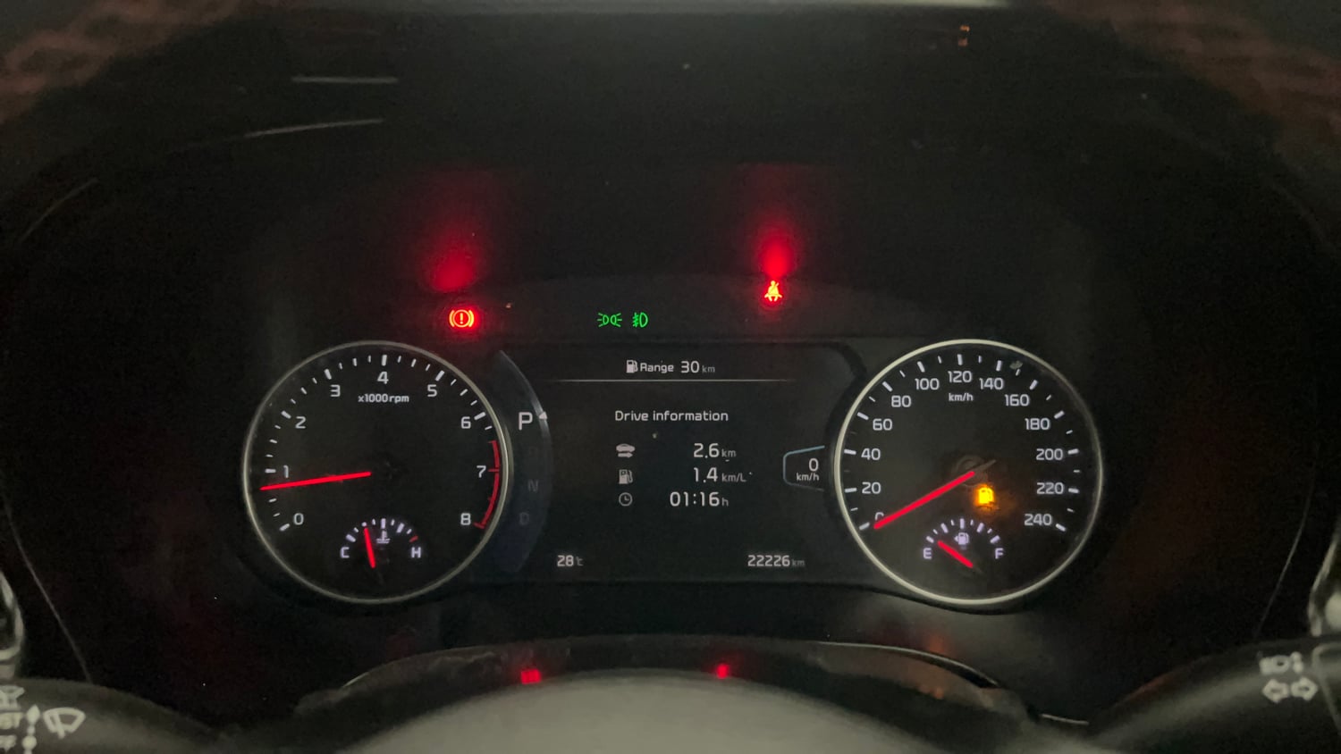 Used 2020 Kia Seltos GTX Plus DCT 1.4 Petrol Automatic interior CLUSTERMETER VIEW