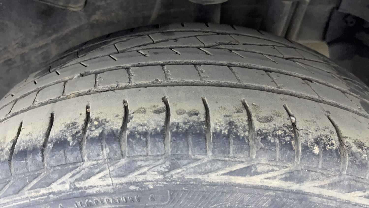 Used 2021 Tata Nexon XZ Plus Diesel Diesel Manual tyres LEFT REAR TYRE TREAD VIEW