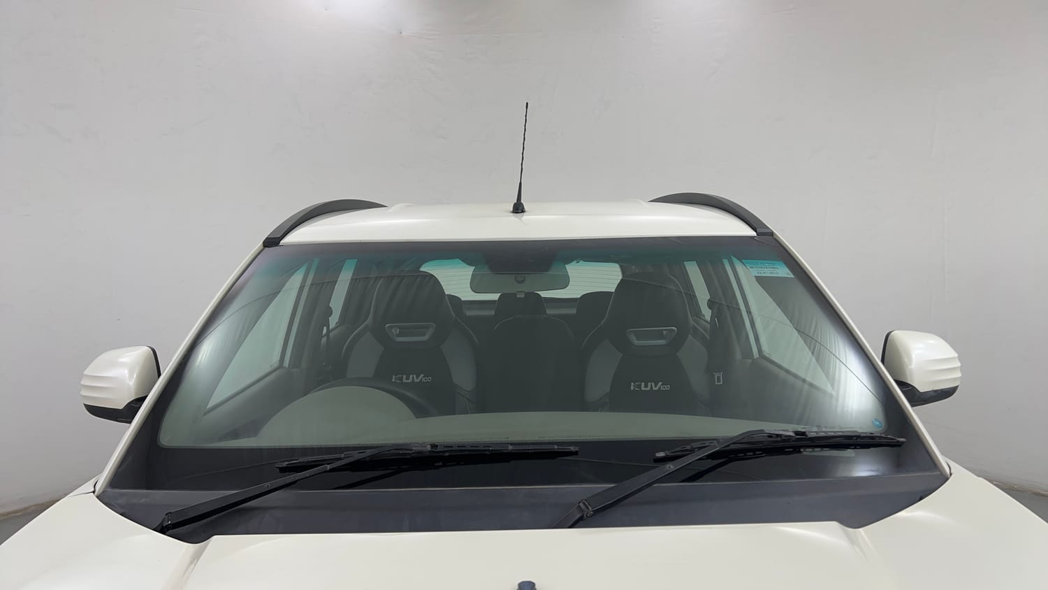 Used 2016 Mahindra KUV100 K8 6 STR Petrol Manual exterior FRONT WINDSHIELD VIEW