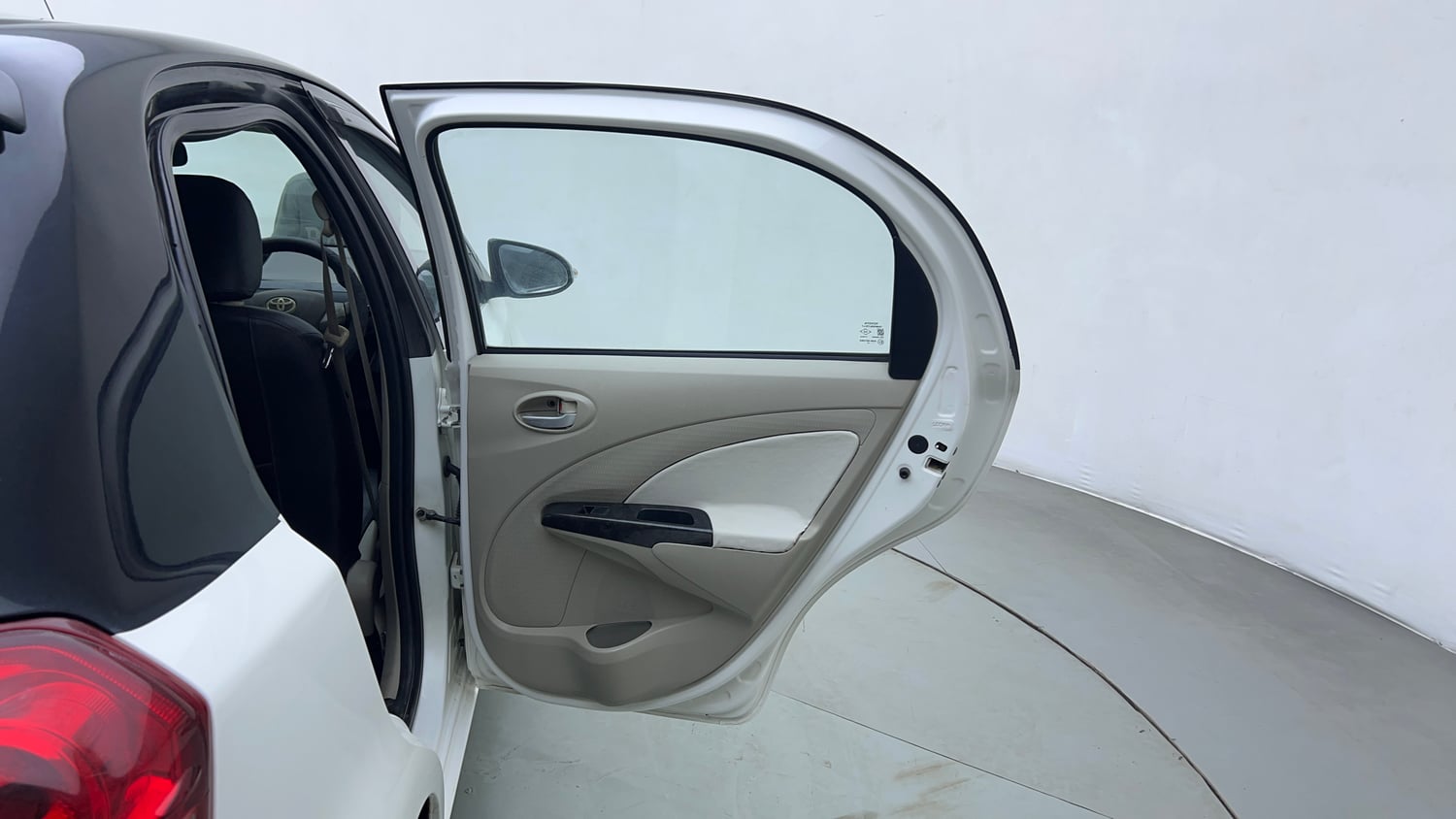 Used 2016 Toyota Etios Liva V Petrol Manual interior RIGHT REAR DOOR OPEN VIEW