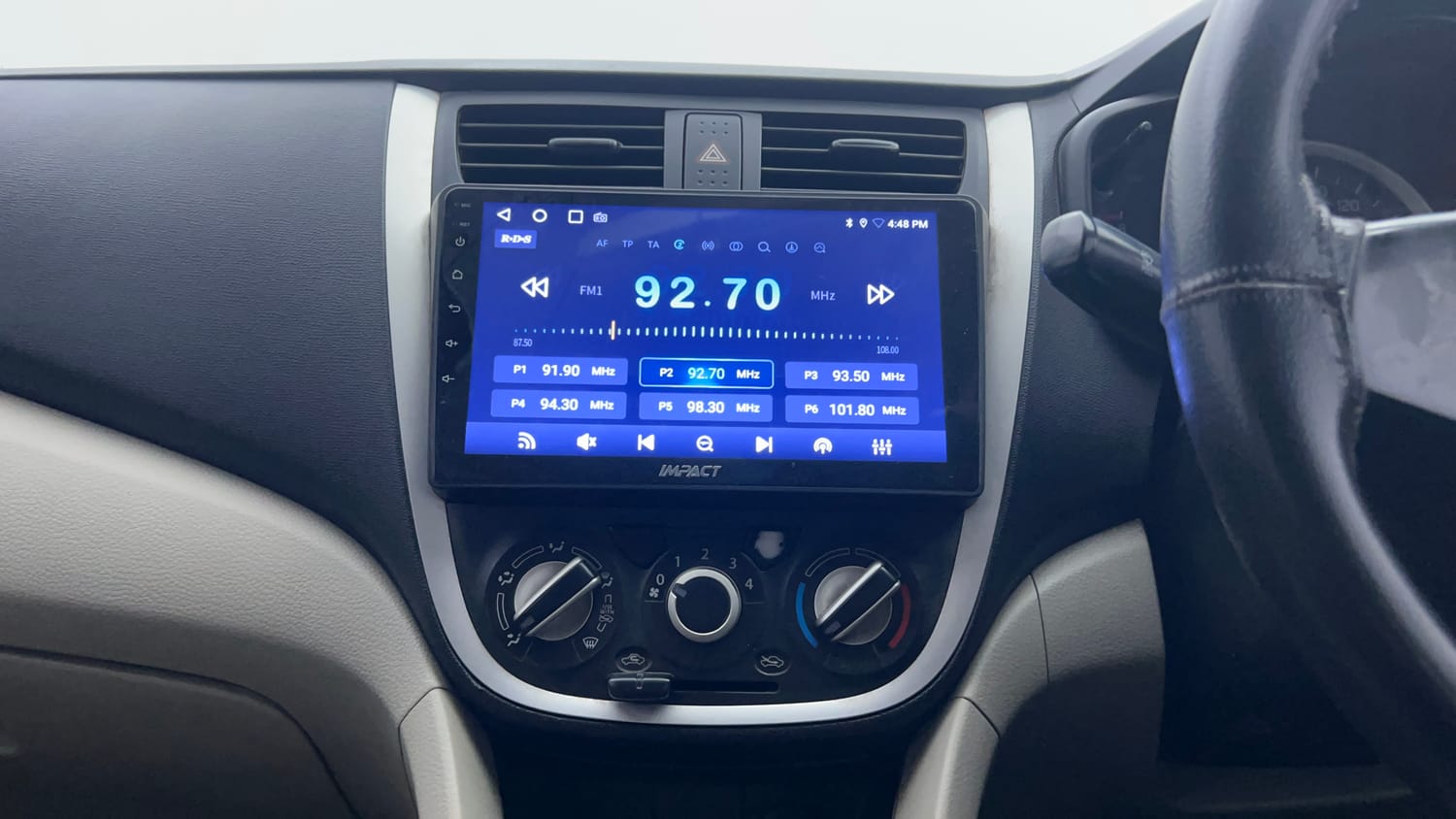 Used 2017 Maruti Suzuki Celerio VXi AMT Petrol Automatic interior MUSIC SYSTEM & AC CONTROL VIEW