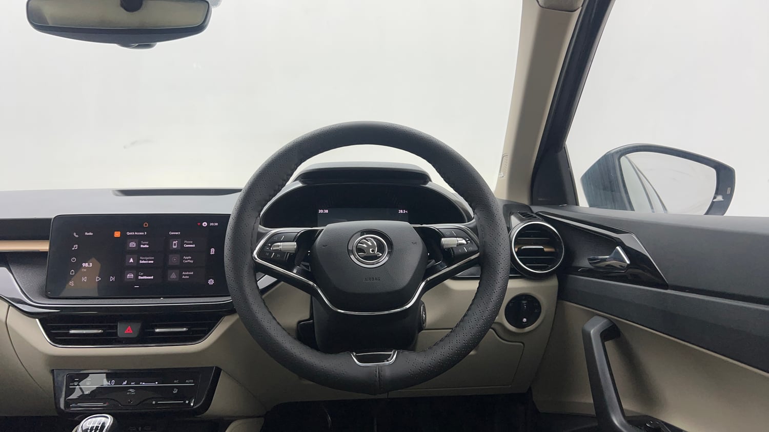Used 2022 Skoda Slavia Style 1.0L TSI MT Petrol Manual interior STEERING VIEW