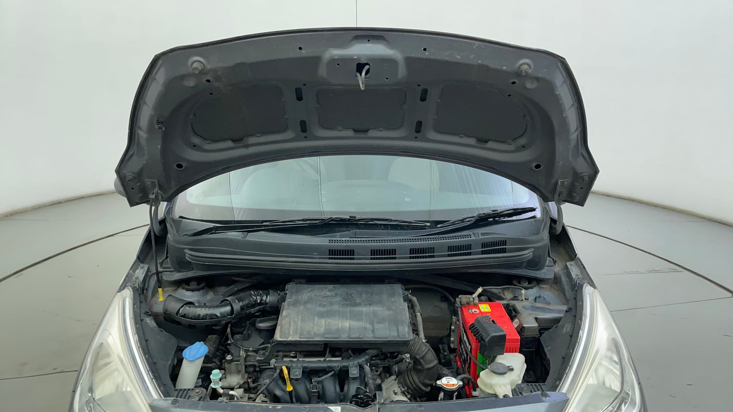 Used 2018 Hyundai Grand i10 Magna 1.2 Kappa VTVT Petrol Manual engine ENGINE & BONNET OPEN FRONT VIEW