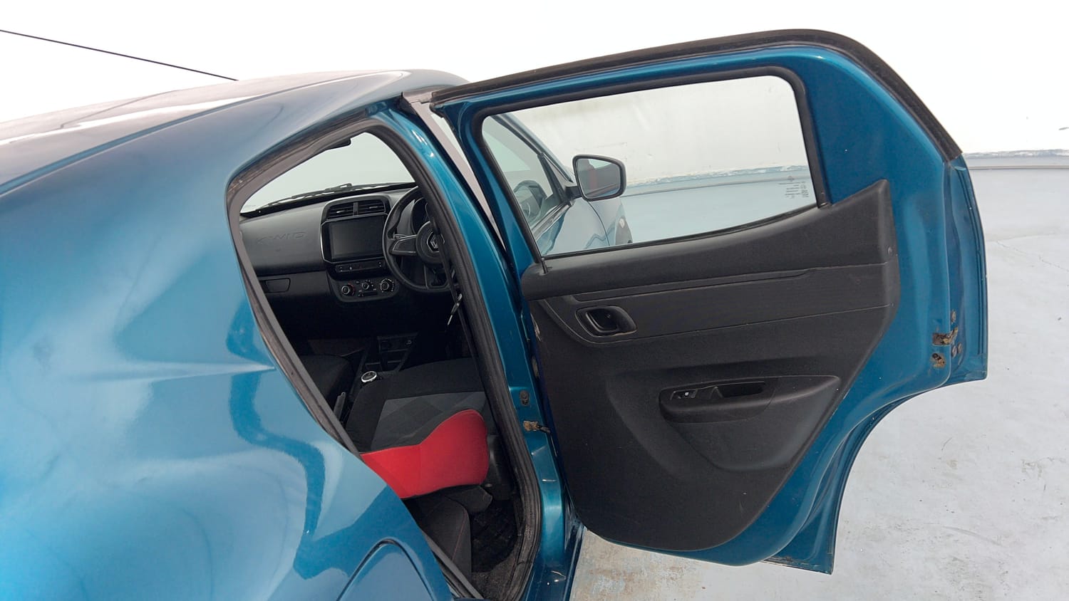 Used 2021 Renault Kwid RXT 1.0 AMT Opt Petrol Automatic interior RIGHT REAR DOOR OPEN VIEW