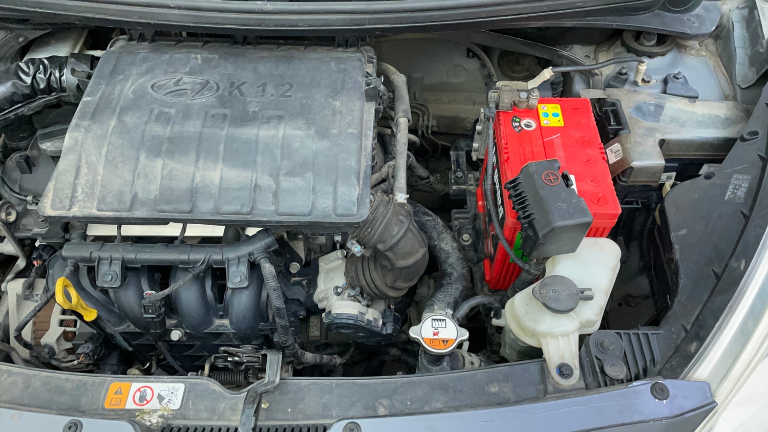 Used 2018 Hyundai Grand i10 Magna 1.2 Kappa VTVT Petrol Manual engine ENGINE LEFT SIDE VIEW
