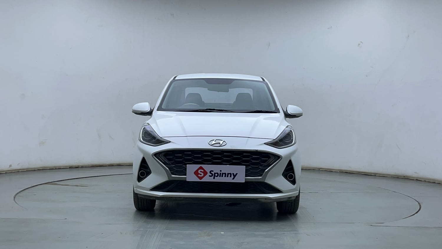 Used 2021 Hyundai Aura SX Plus 1.2 AMT Petrol Petrol Automatic exterior FRONT VIEW