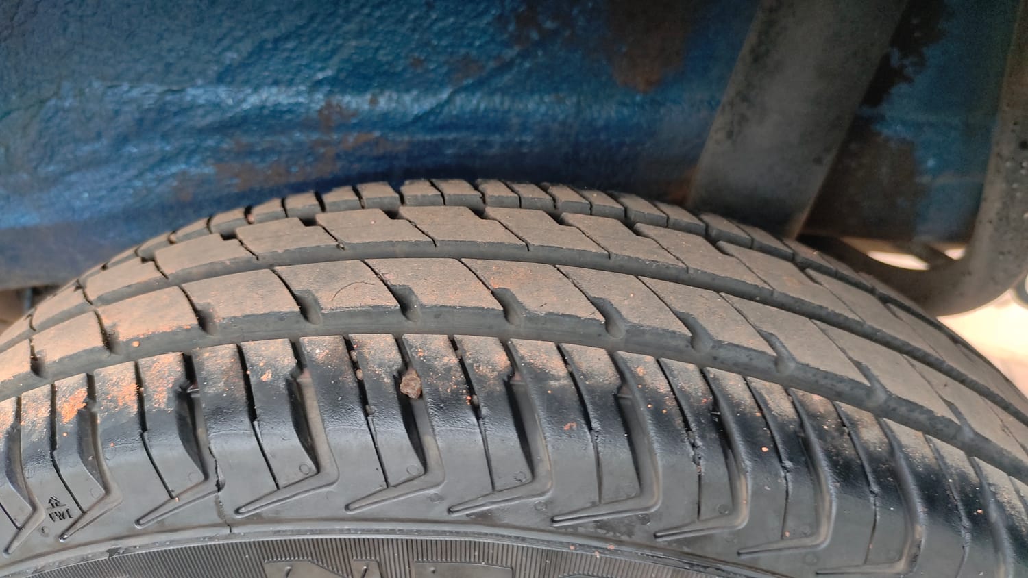 Used 2023 Maruti Suzuki Alto K10 VXi AGS Petrol Automatic tyres LEFT REAR TYRE TREAD VIEW