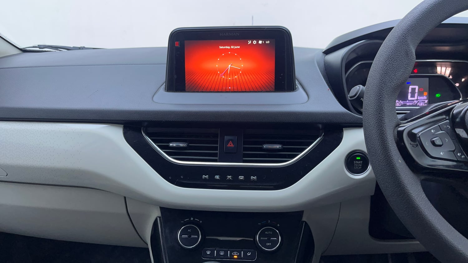 Used 2021 Tata Nexon XZ Plus Diesel Diesel Manual interior MUSIC SYSTEM & AC CONTROL VIEW