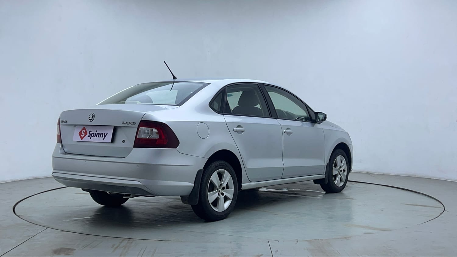 Used 2018 Skoda Rapid Ambition 1.6 MPI Petrol Manual exterior RIGHT REAR CORNER VIEW