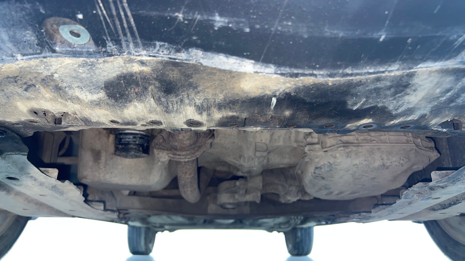 Used 2017 Maruti Suzuki Baleno Zeta 1.2 AT Petrol Automatic extra FRONT LEFT UNDERBODY VIEW
