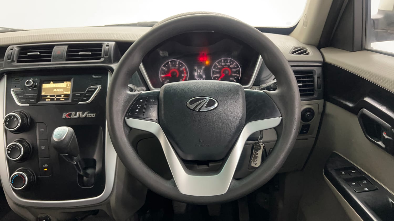 Used 2016 Mahindra KUV100 K8 6 STR Petrol Manual interior STEERING VIEW
