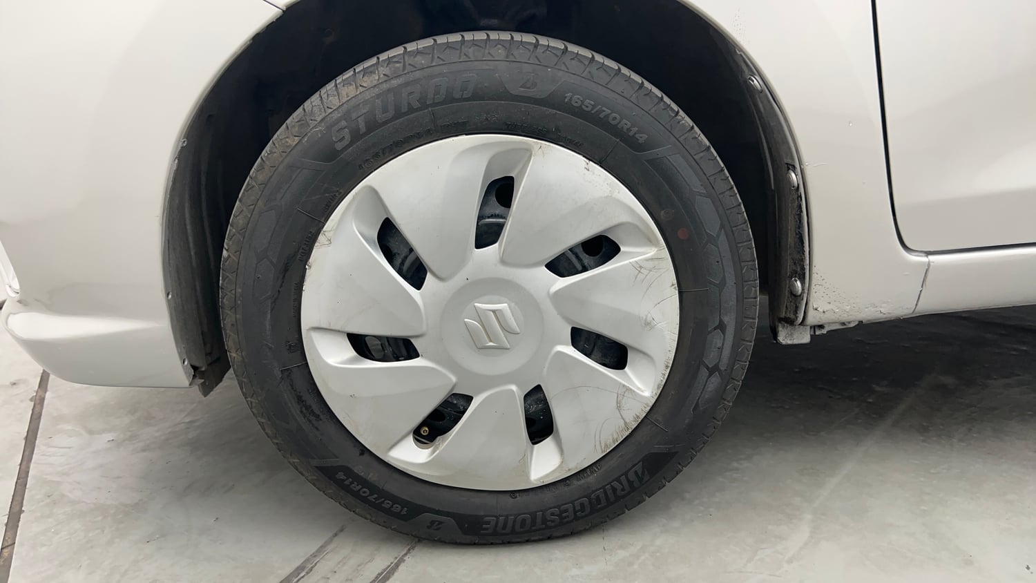 Used 2020 Maruti Suzuki Celerio ZXi Petrol Manual tyres LEFT FRONT TYRE RIM VIEW