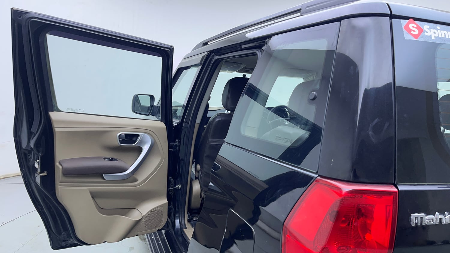 Used 2016 Mahindra TUV300 T8 Diesel Manual interior LEFT REAR DOOR OPEN VIEW