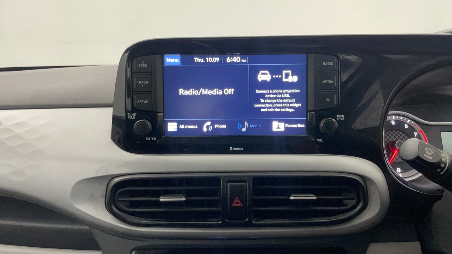 Used 2020 Hyundai Grand i10 Nios Sportz 1.2 Kappa VTVT Petrol Manual interior MUSIC SYSTEM & AC CONTROL VIEW