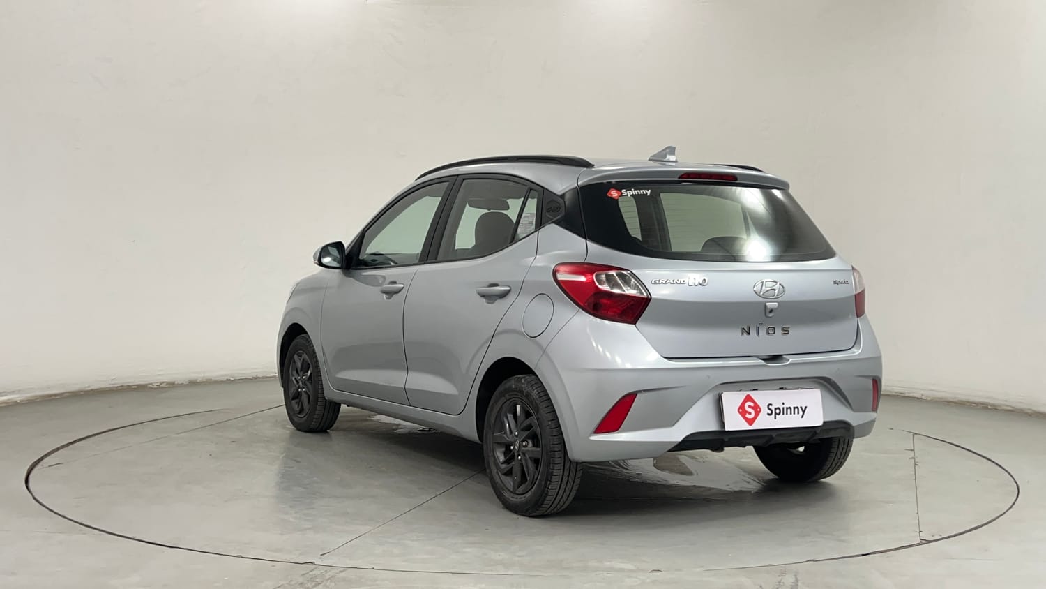Used 2021 Hyundai Grand i10 Nios Sportz AMT 1.2 Kappa VTVT Petrol Automatic exterior LEFT REAR CORNER VIEW