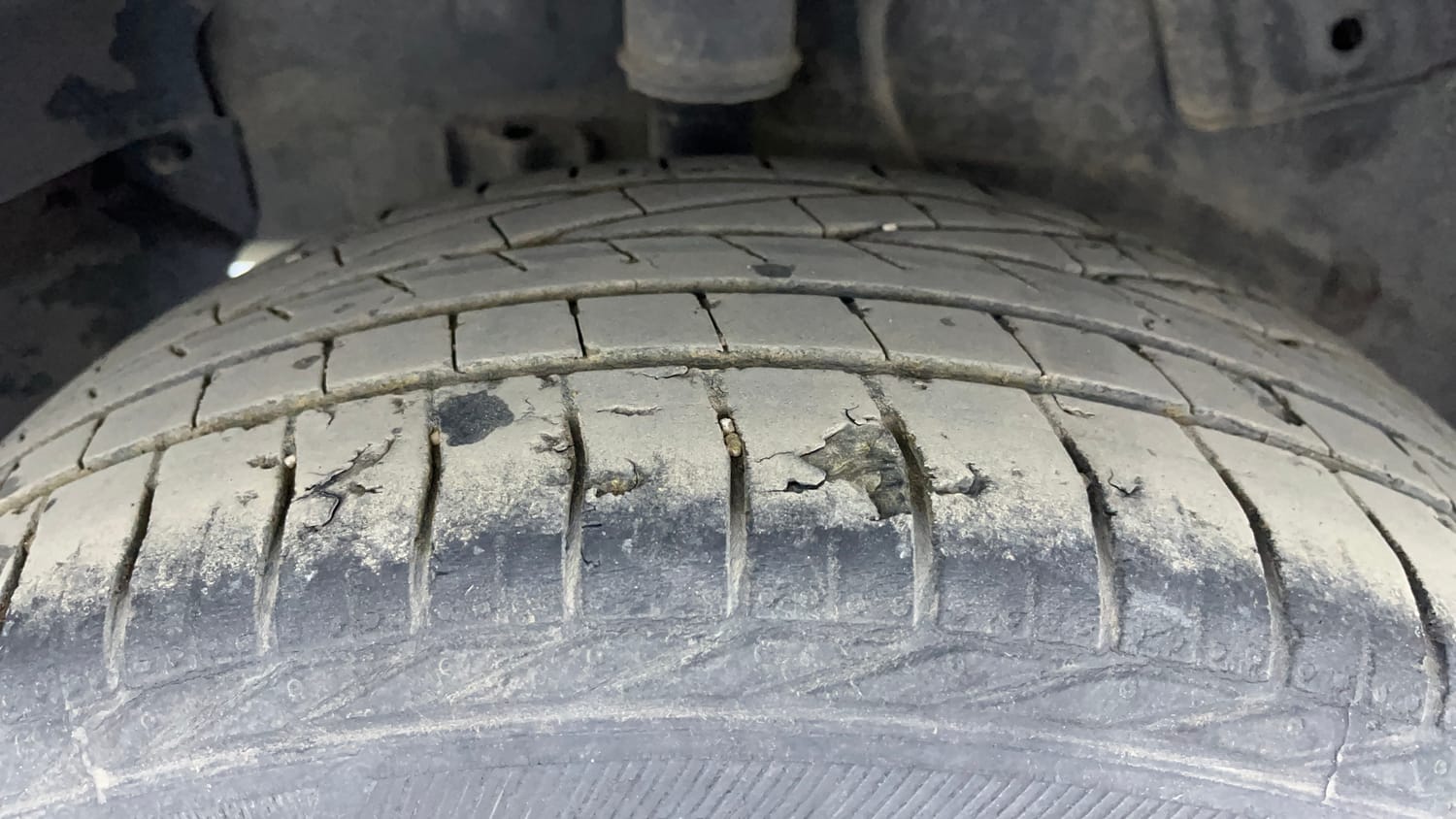 Used 2021 Tata Nexon XZ Plus Diesel Diesel Manual tyres RIGHT REAR TYRE TREAD VIEW