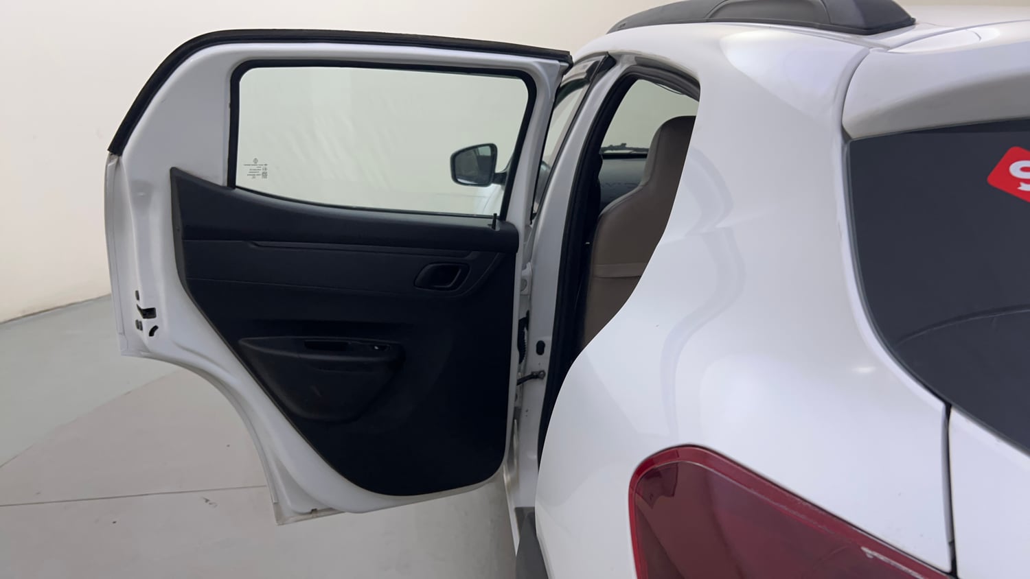 Used 2022 Renault Kwid RXT 1.0 Petrol Manual interior LEFT REAR DOOR OPEN VIEW