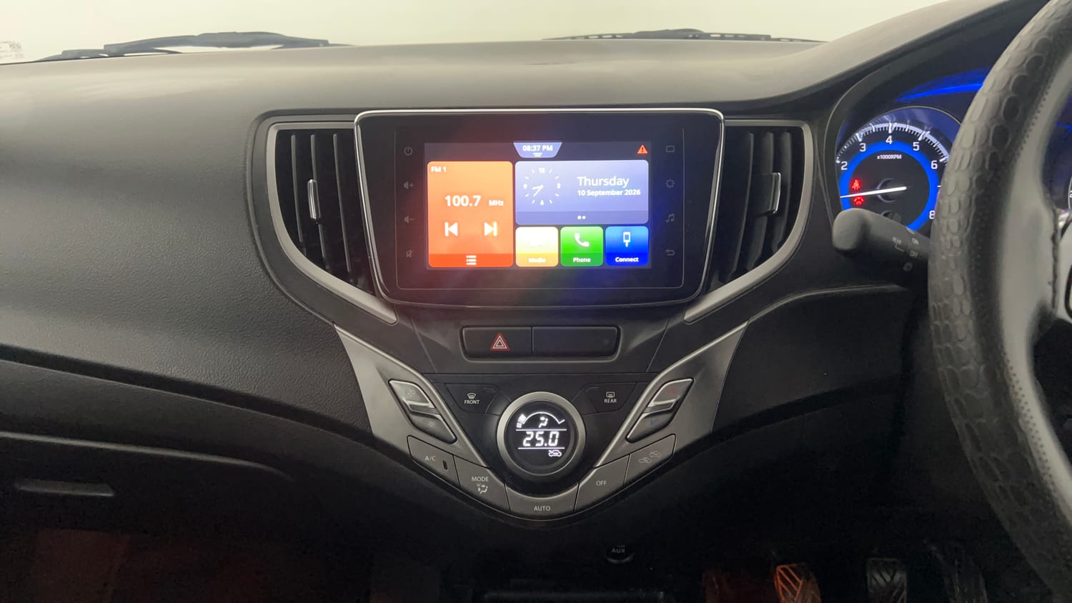 Used 2022 Maruti Suzuki Baleno Zeta Petrol Manual interior MUSIC SYSTEM & AC CONTROL VIEW