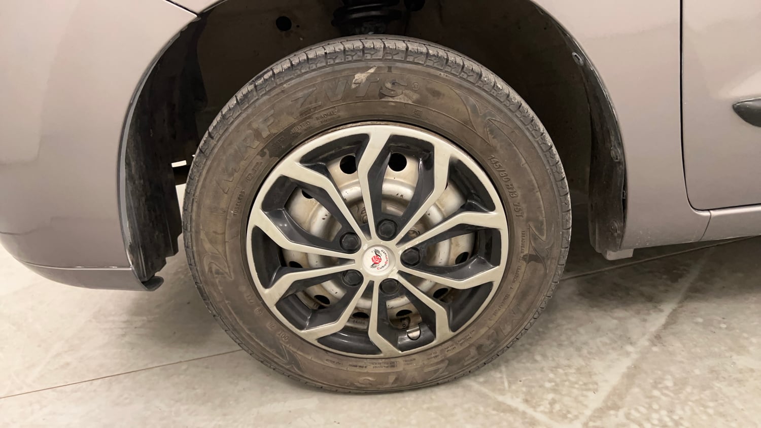 Used 2012 Maruti Suzuki Wagon R LXi Petrol Manual tyres LEFT FRONT TYRE RIM VIEW
