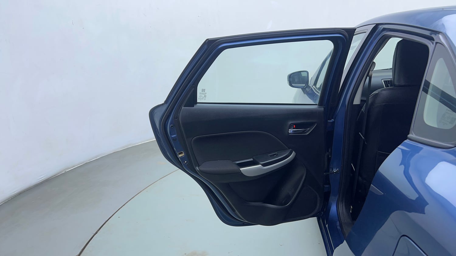 Used 2018 Maruti Suzuki Baleno Delta 1.2 Petrol Manual interior LEFT REAR DOOR OPEN VIEW