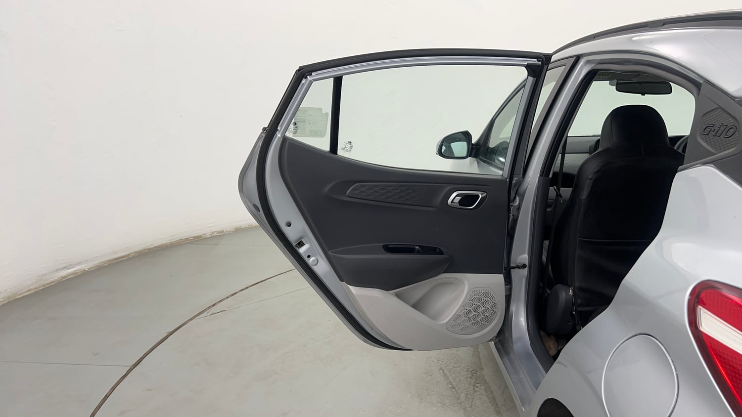 Used 2021 Hyundai Grand i10 Nios Sportz AMT 1.2 Kappa VTVT Petrol Automatic interior LEFT REAR DOOR OPEN VIEW