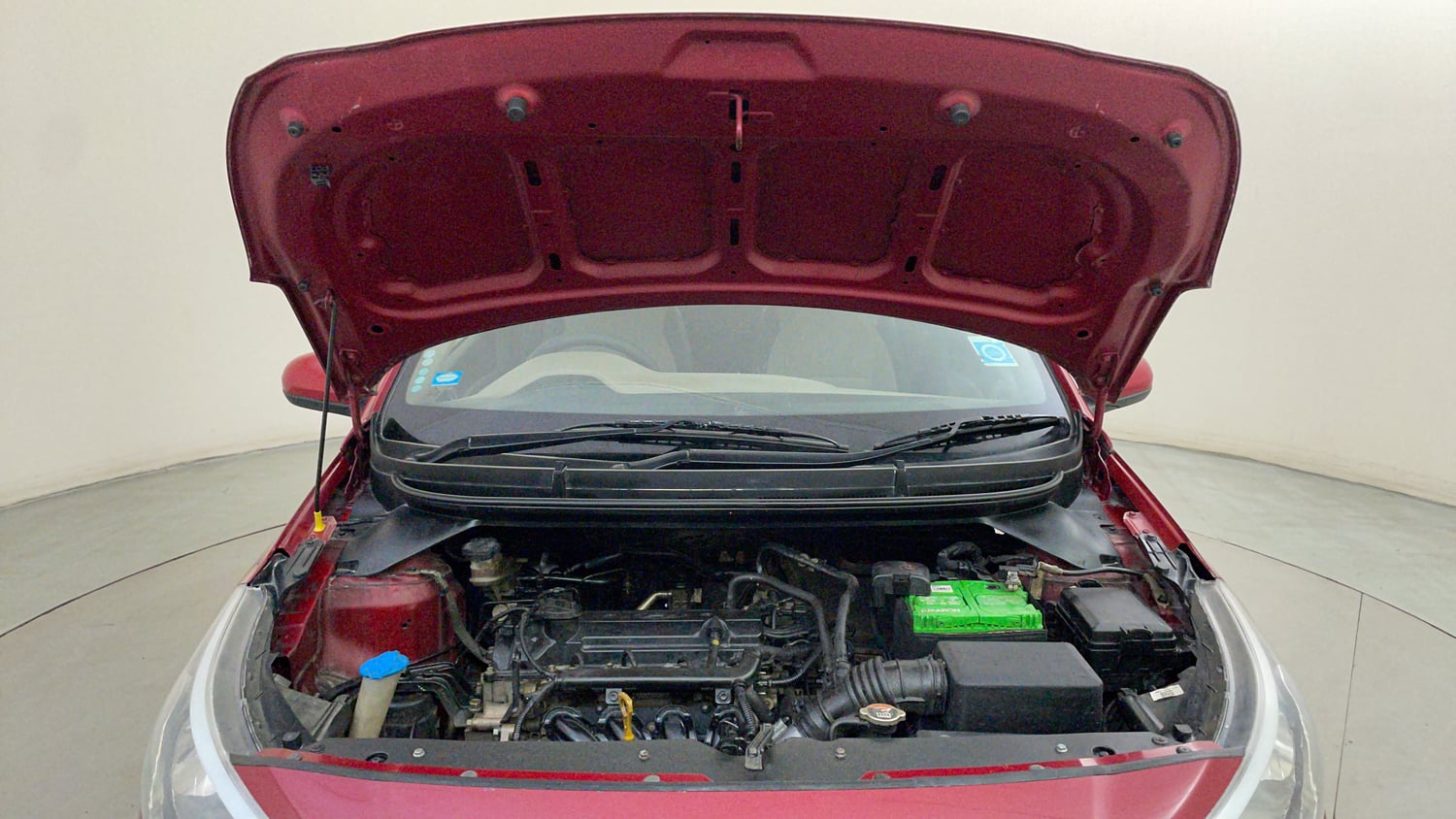 Used 2014 Hyundai Elite i20 Magna 1.2 Petrol Manual engine ENGINE & BONNET OPEN FRONT VIEW