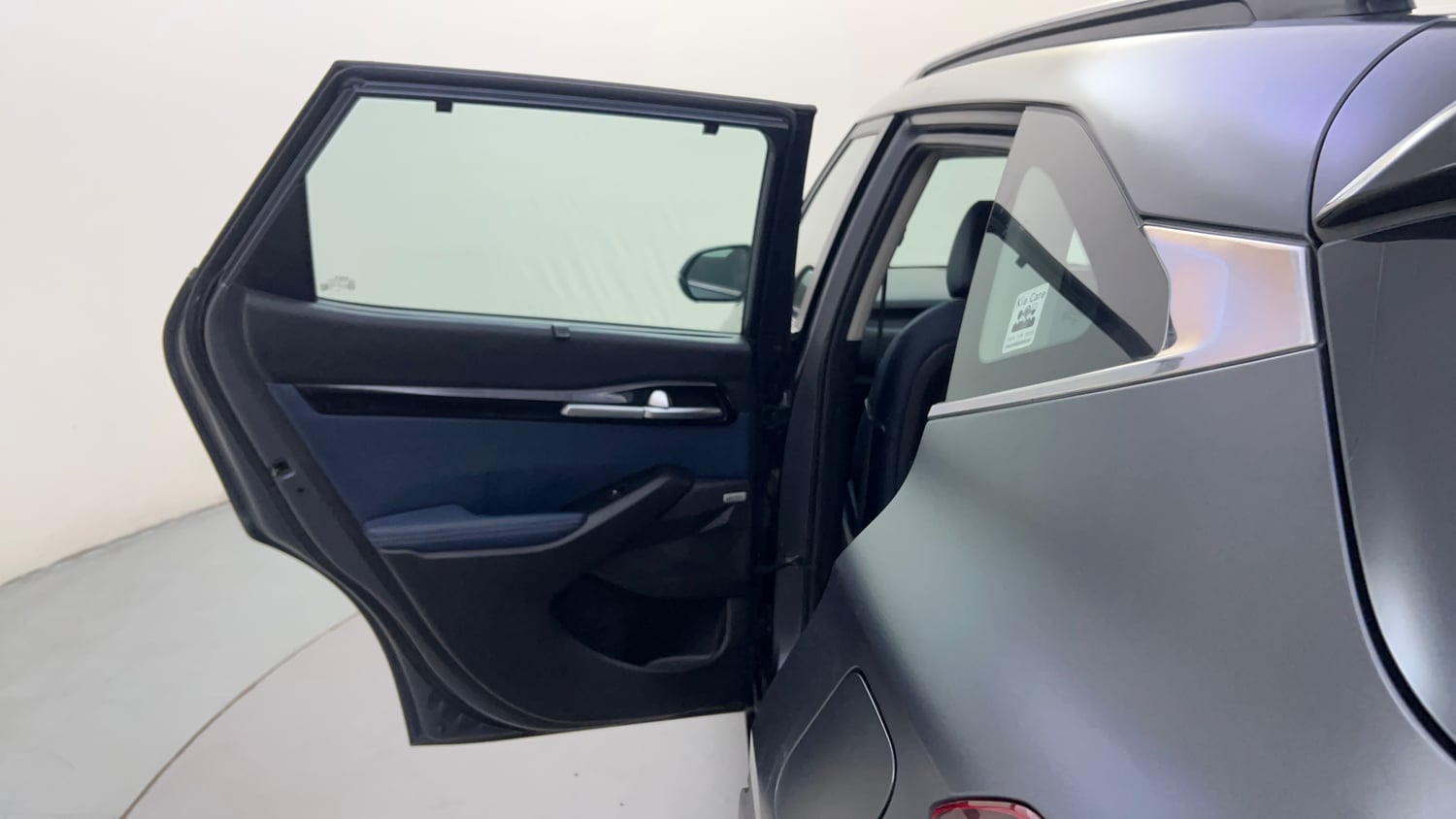 Used 2021 Kia Seltos X Line 1.5 Diesel AT Diesel Automatic interior LEFT REAR DOOR OPEN VIEW