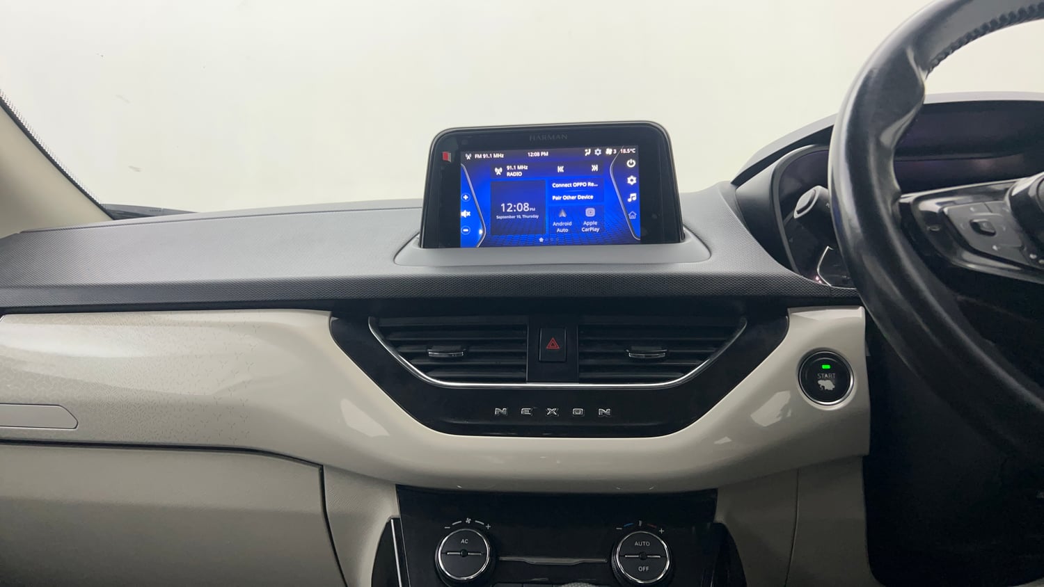 Used 2021 Tata Nexon XZA Plus (O) Diesel Diesel Automatic interior MUSIC SYSTEM & AC CONTROL VIEW