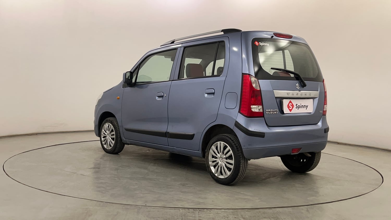 Used 2014 Maruti Suzuki Wagon R VXI Petrol Manual exterior LEFT REAR CORNER VIEW