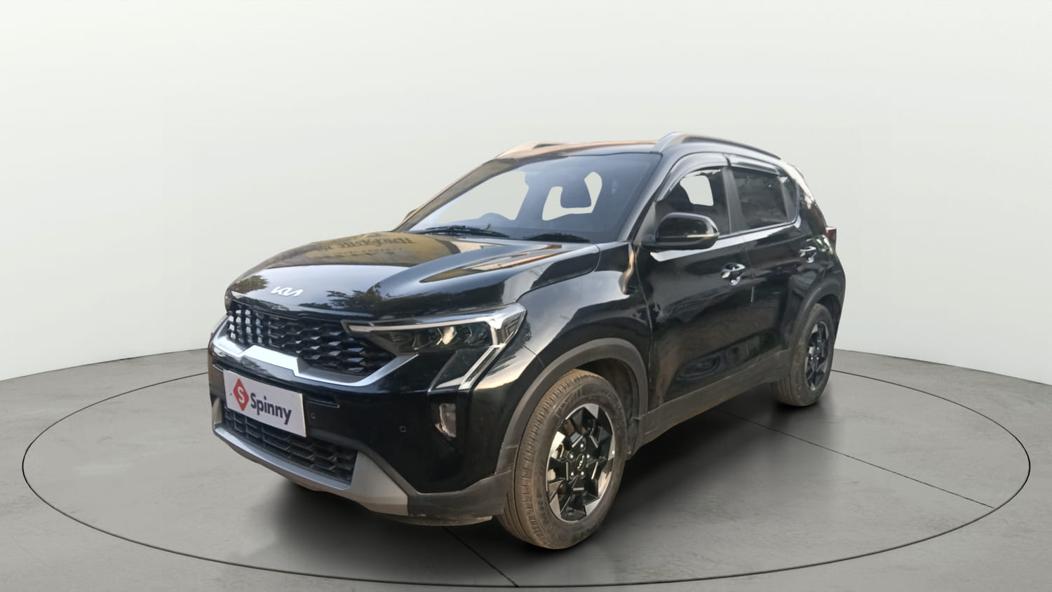 Used 2025 Kia Sonet HTK Plus (O) 1.2 Petrol MT Petrol Manual exterior LEFT FRONT CORNER VIEW